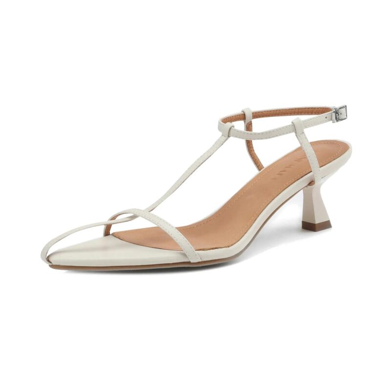 Elegant High Heel Leather Sandals for Women – Summer Party & Office Style - Image 7