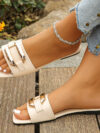 Women's Square Toe Flat Sandals