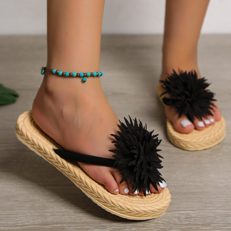 Women's Sunflower Flat Flip-Flops - Image 5