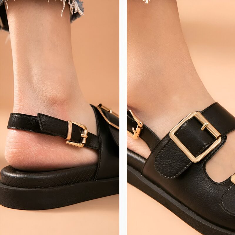 Women’s Leather Gladiator Sandals - Image 4