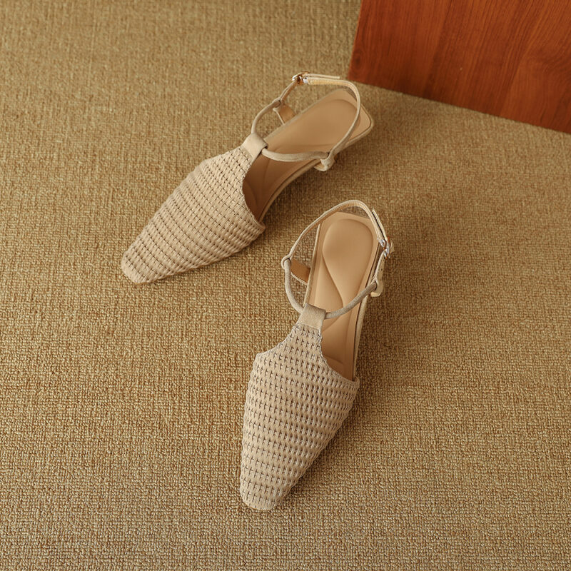 Elegant Suede Slingback Heels – Pointed Toe Party & Office Sandals - Image 5
