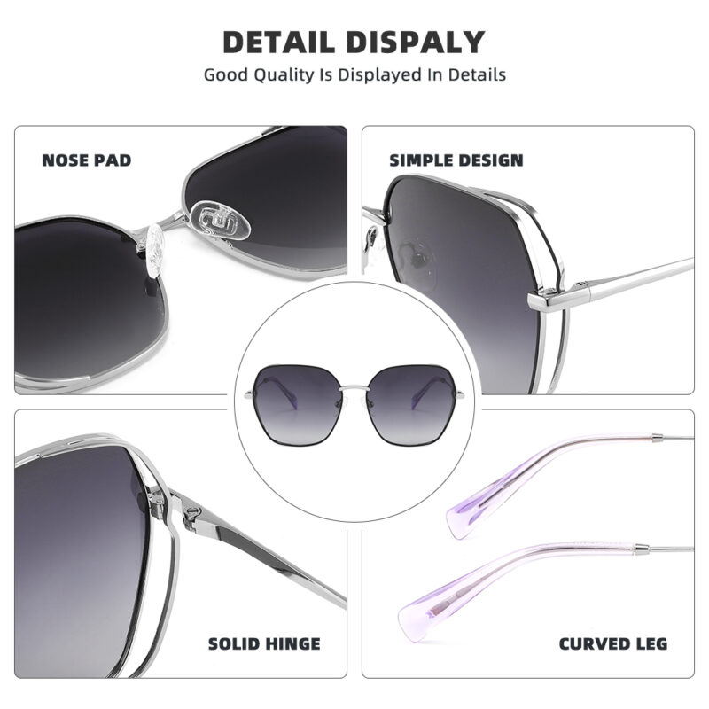 Women's Polarized Cat Eye Sunglasses - Designer Eyewear for Outdoor & Luxury Fashion - Image 3
