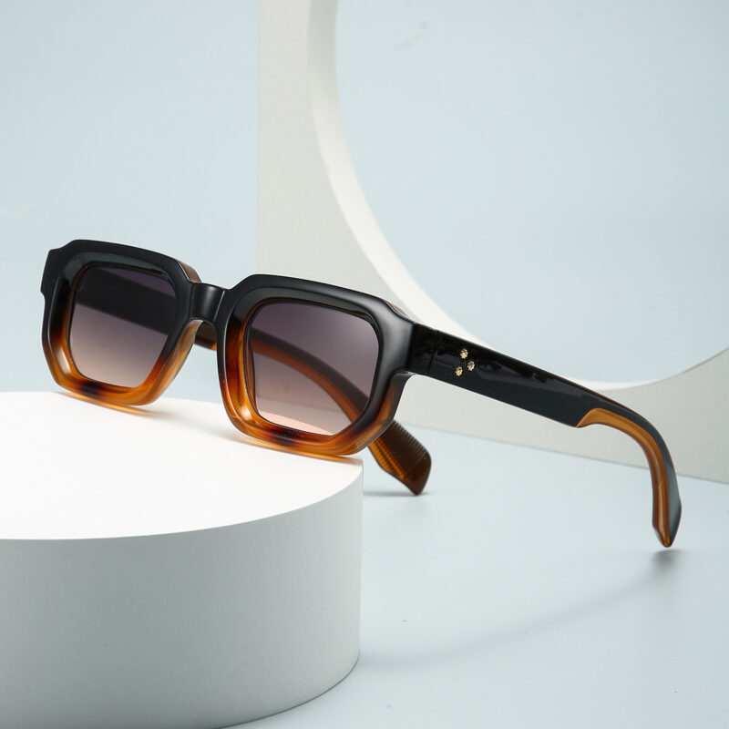 Square Gradient Rivet Sunglasses for Women & Men - Image 3