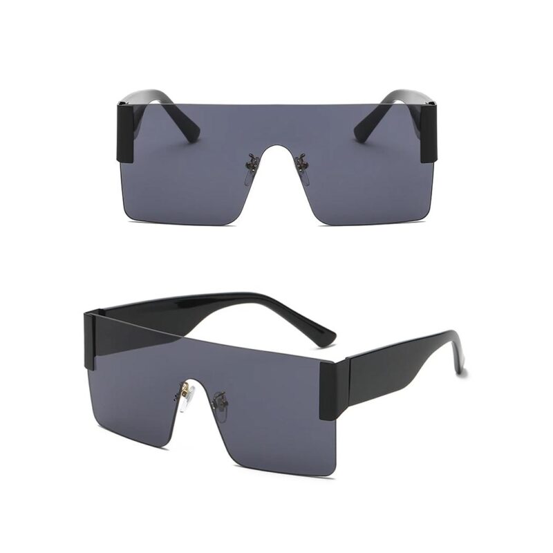 Retro Square Rimless Sunglasses for Women - Image 5