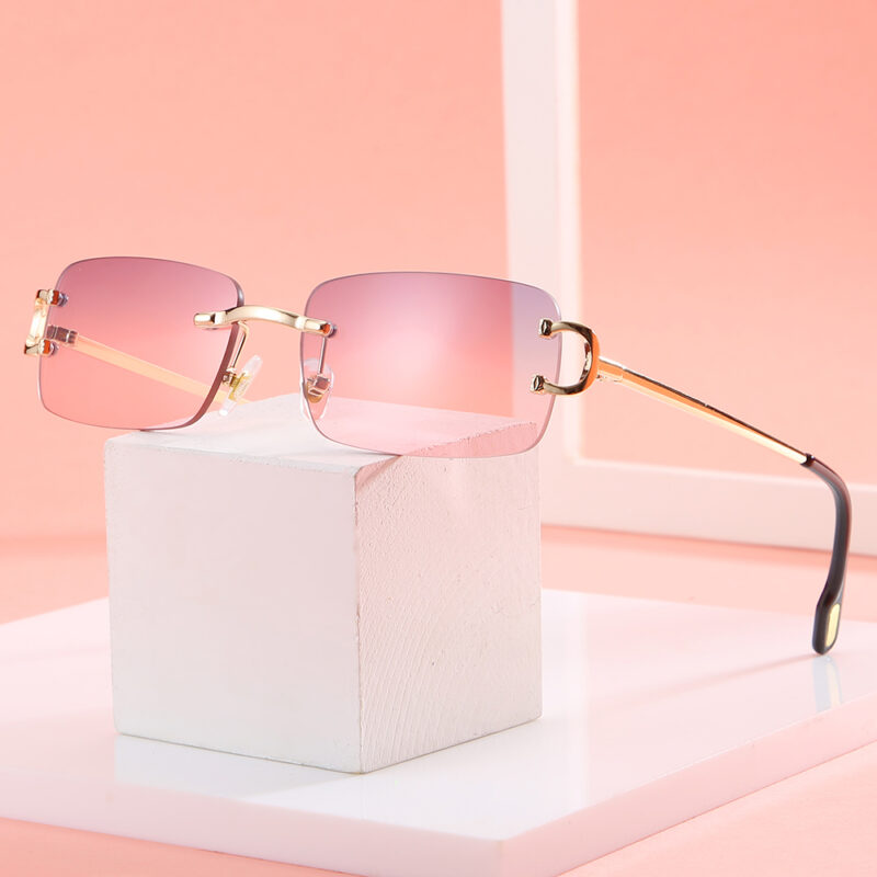 Luxury Mirror Square Frame Sunglasses for Women and Men - UV400 Protection - Image 3