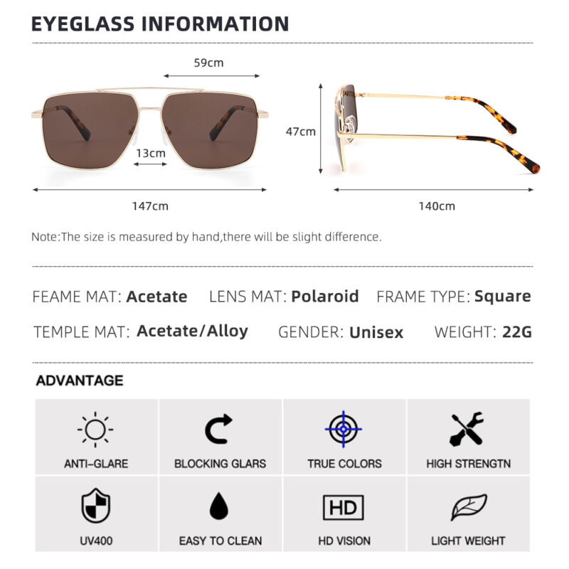 Polarized Aviator Sunglasses for Men & Women - Image 7
