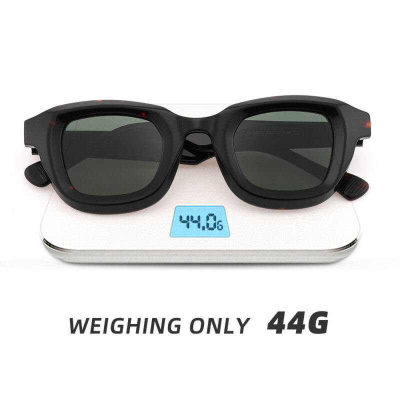 Men’s Vintage Polarized Sunglasses – UV400 Retro Chunky Acetate Eyewear - Image 4