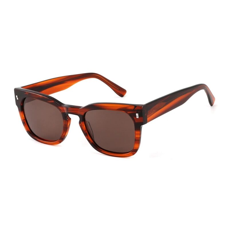 Luxury Thick Acetate Square Sunglasses for Men