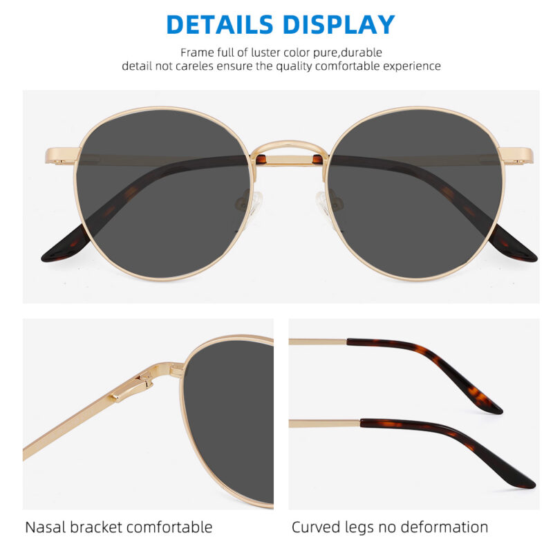 Vintage Round Polarized Sunglasses - Image 4