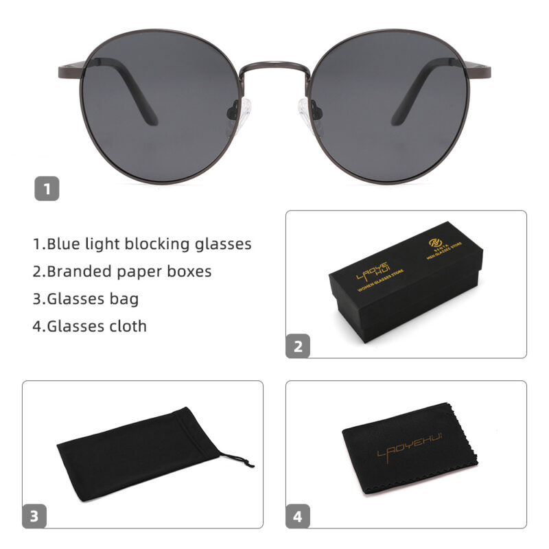 Vintage Round Polarized Sunglasses - Image 5