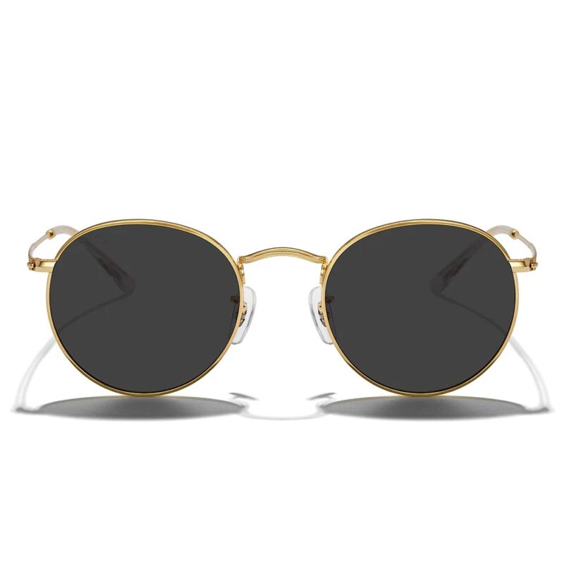 Luxury Vintage Polarized Round Sunglasses UV400 Unisex Small Frame - Image 3