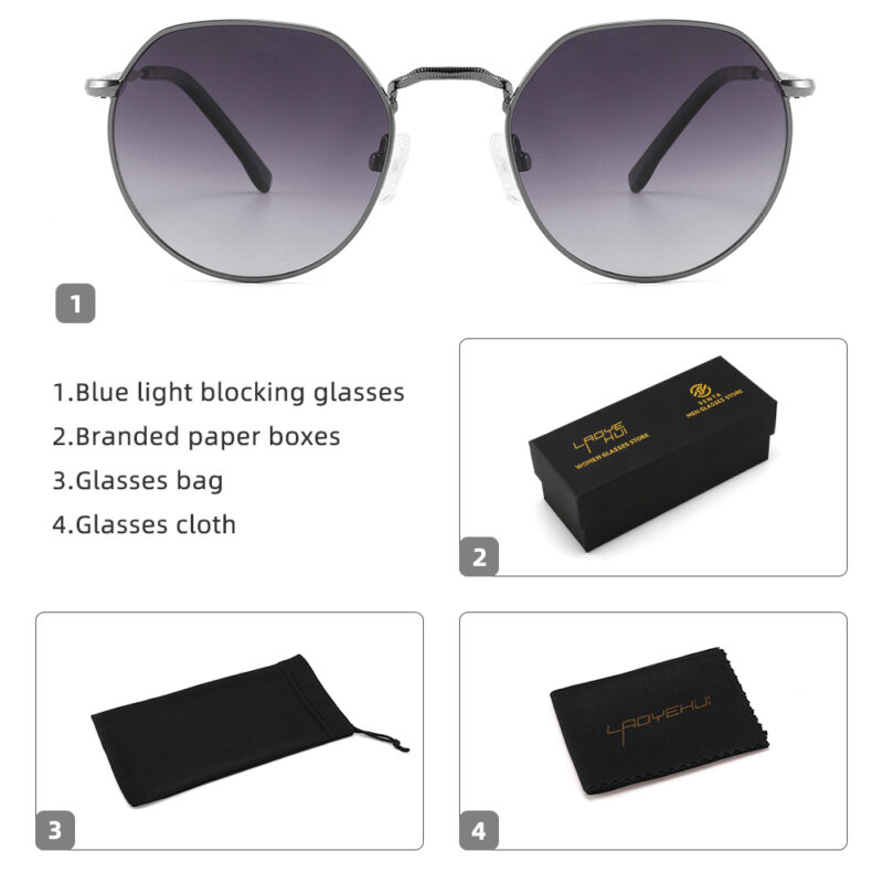 Retro Polarized Hexagon Sunglasses for Men - Image 4