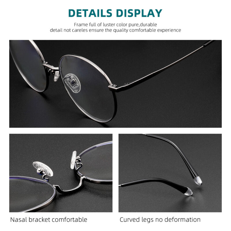 Round Blue Light Blocking Glasses - Image 4