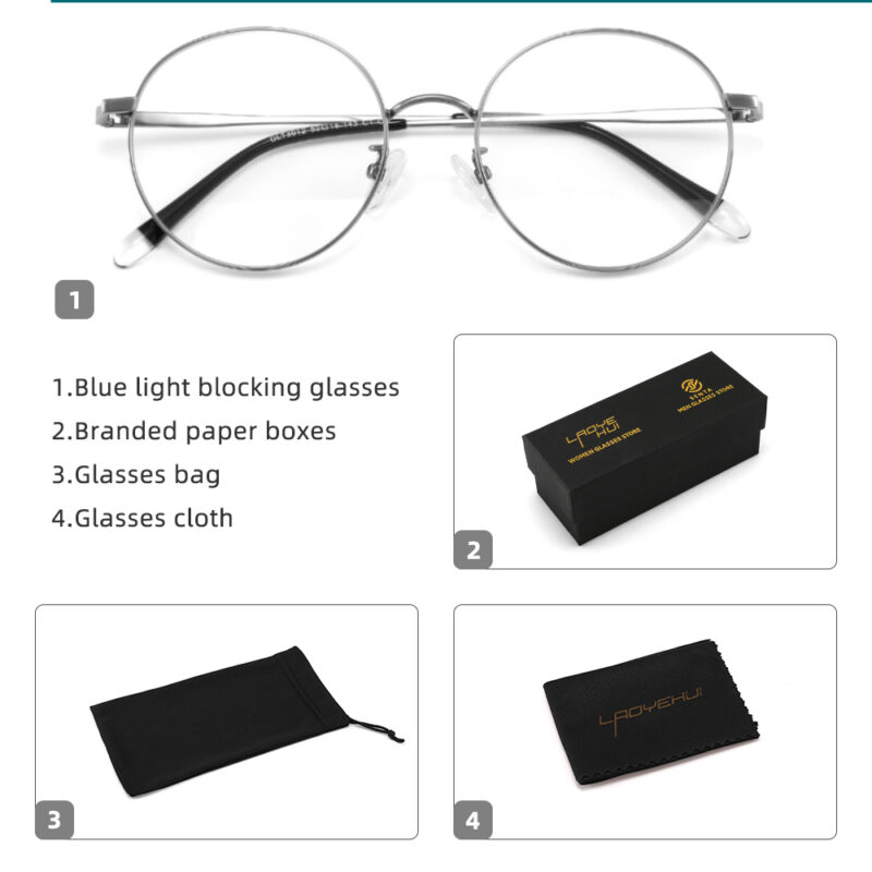 Round Blue Light Blocking Glasses - Image 5