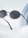 Retro Oval Polarized Sunglasses – 90s Vintage Metal Frame Unisex Shades