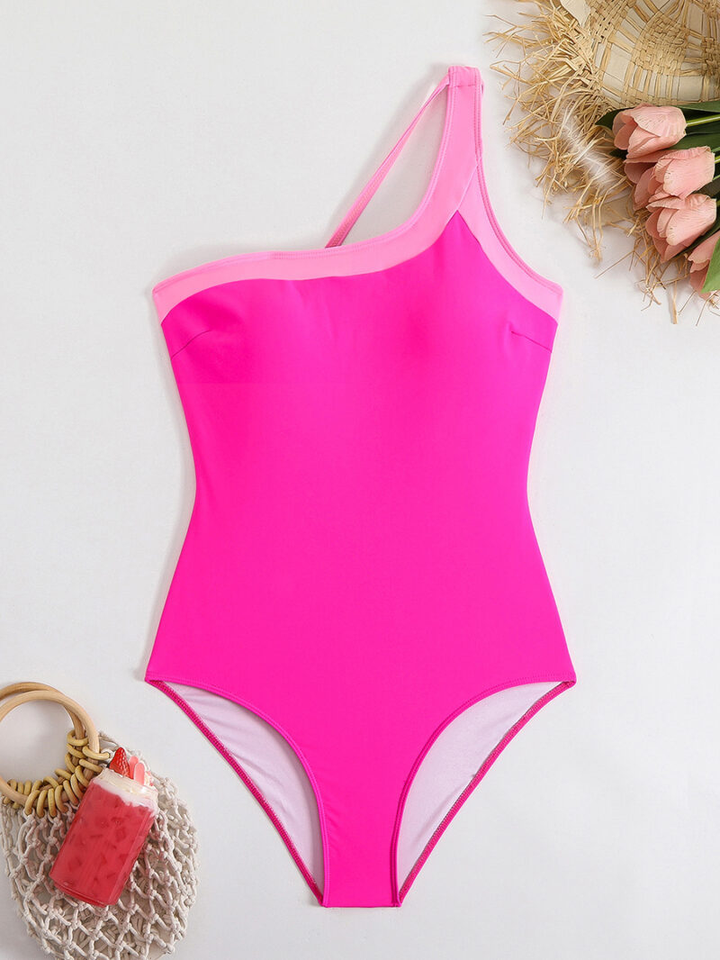 Sexy High Waist One-Shoulder Bikini | Push-Up Backless Swimsuit - Image 4