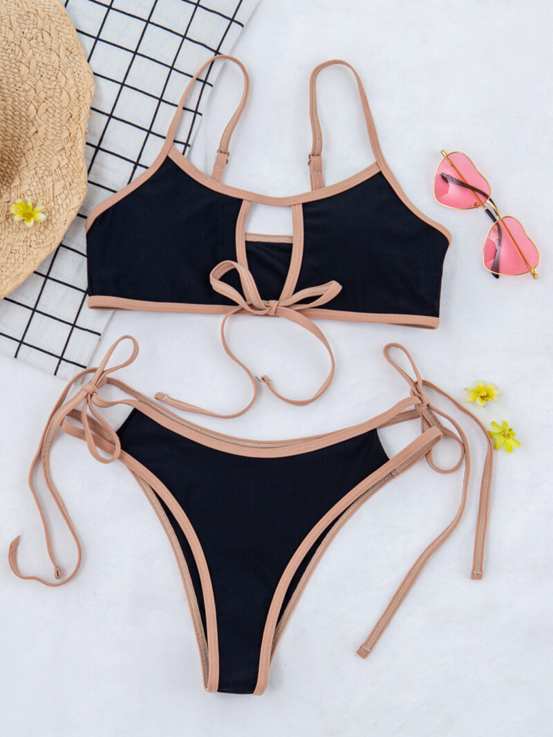 Sexy Low Waist Patchwork Bikini Set – Push-Up Two-Piece Swimwear - Image 7