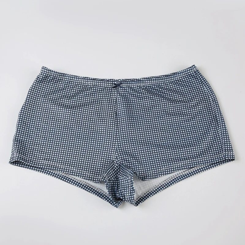 Summer Plaid Bow Bikini Set with Halter Top & Tiny Shorts – Beach Outfit - Image 6