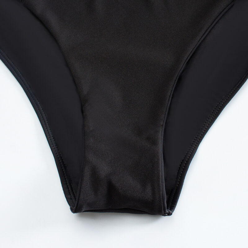 Sexy Solid One-Piece Bikini Set - Image 8