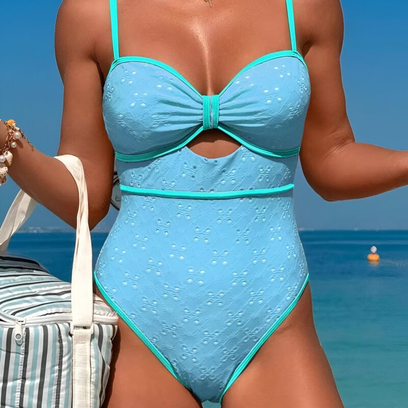 One-Piece Hollow Back Swimsuit