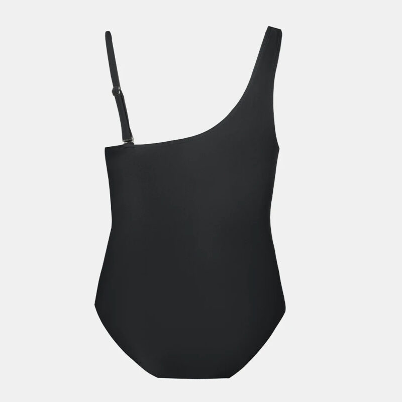 Plus Size One Shoulder Mesh Monokini Swimsuit for Women - Image 5