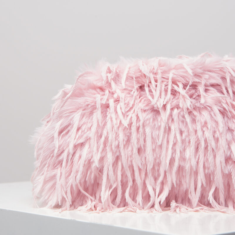 Candy-Colored Plush Y2K Clutch – Soft Kiss Lock Purse for Women - Image 4