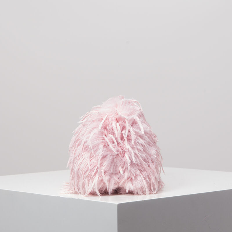Candy-Colored Plush Y2K Clutch – Soft Kiss Lock Purse for Women - Image 3