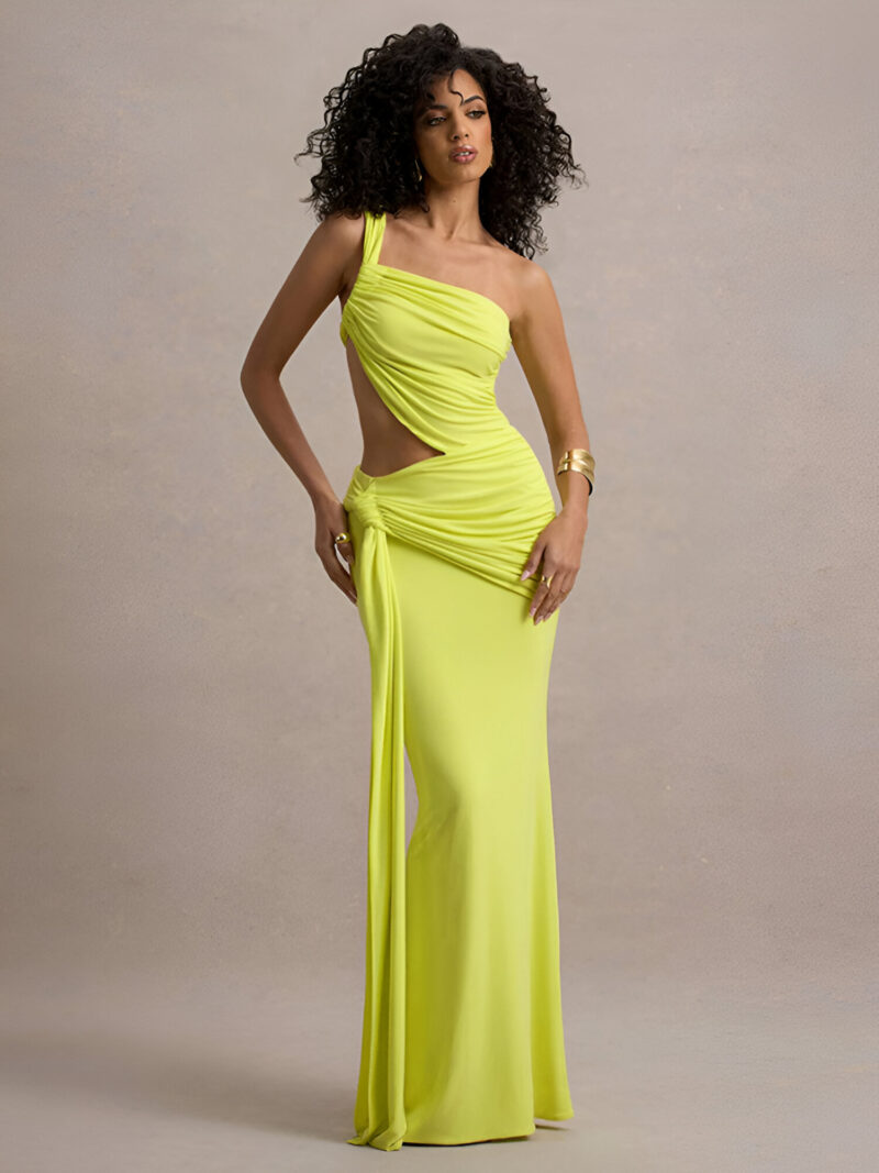One Shoulder Maxi Dress - Image 6