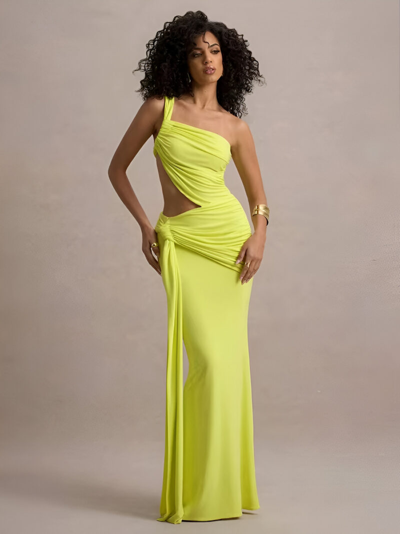 One Shoulder Maxi Dress - Image 5