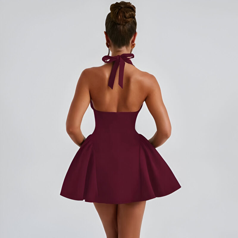 Sexy V-Neck Mini Dress - Image 13